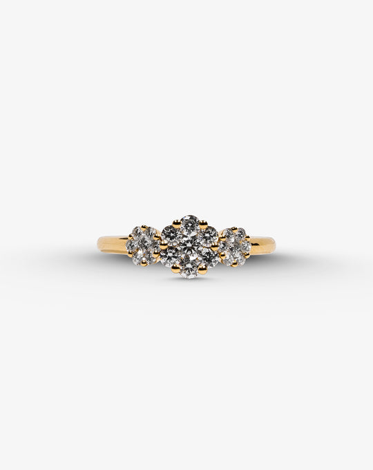 Yellow Gold and Diamonds Engagement Ring