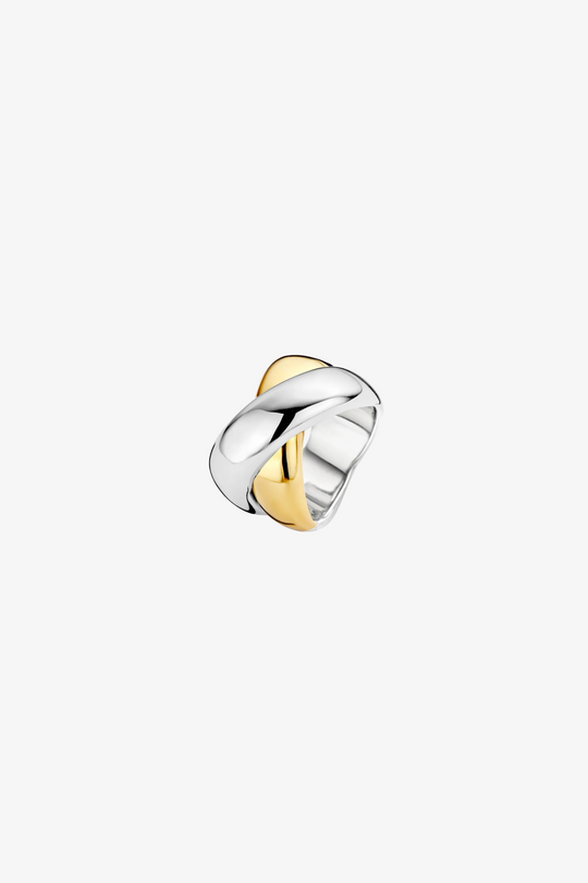 Twisted Ring in Silver and Gold