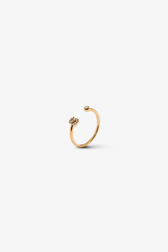 Letter S Gold Ring