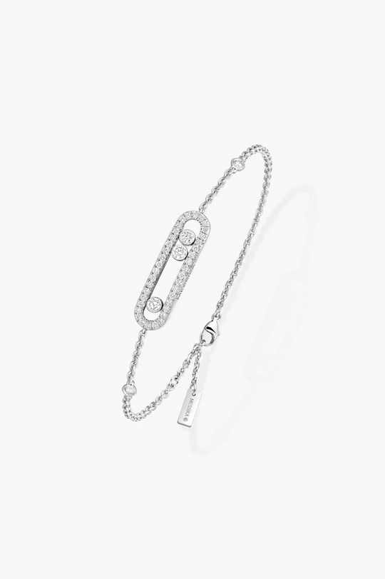 Baby Move Pavé White Gold Diamond Bracelet