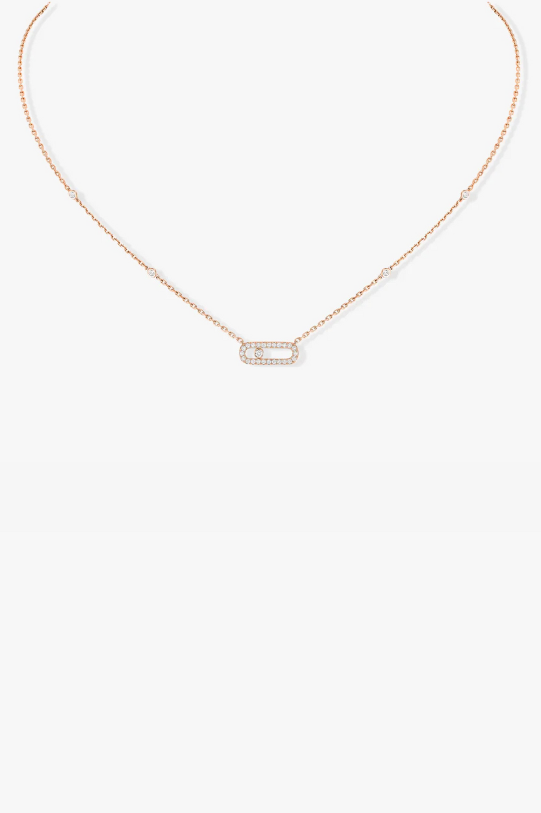 Pink Gold Move Uno Pink Gold Necklace