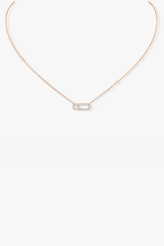 Pink Gold Move Uno Pink Gold Necklace