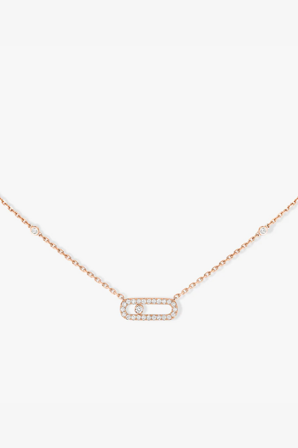 Pink Gold Move Uno Pink Gold Necklace