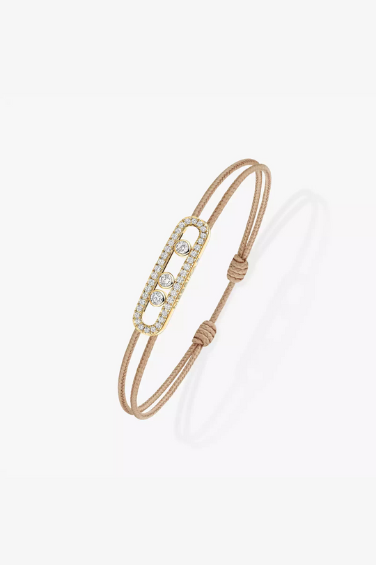 Messika CARE(S) Beige Pavé Cord Bracelet