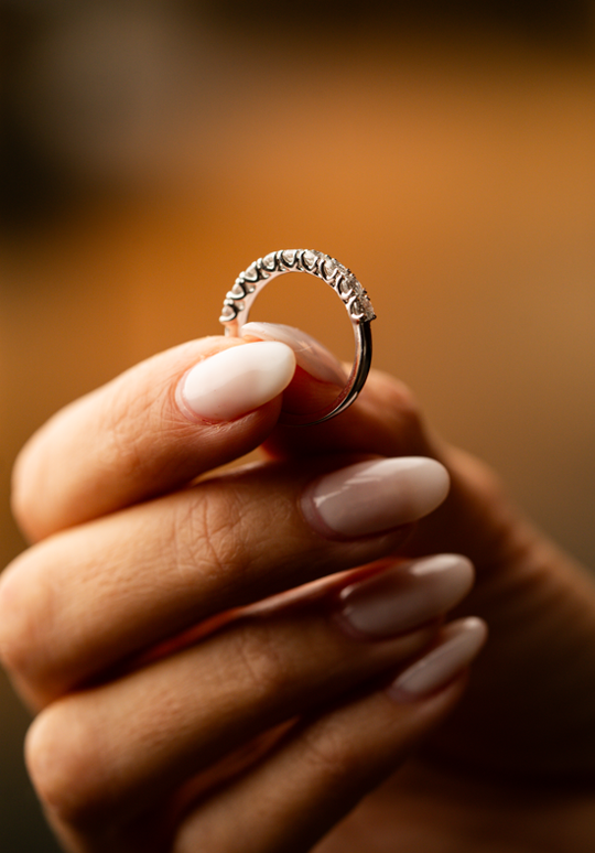 White Gold and Diamond Engagement Ring