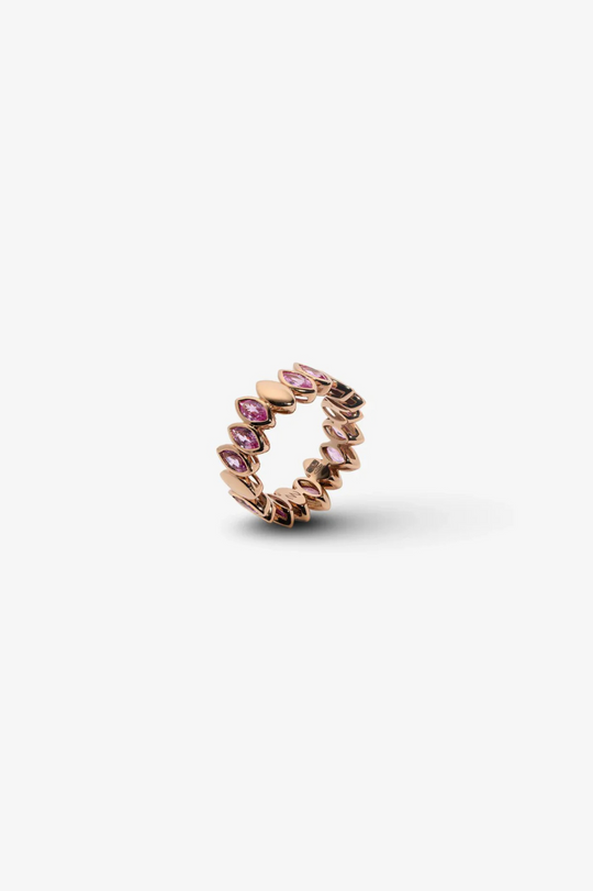 Pink Gold and Sapphire Ring