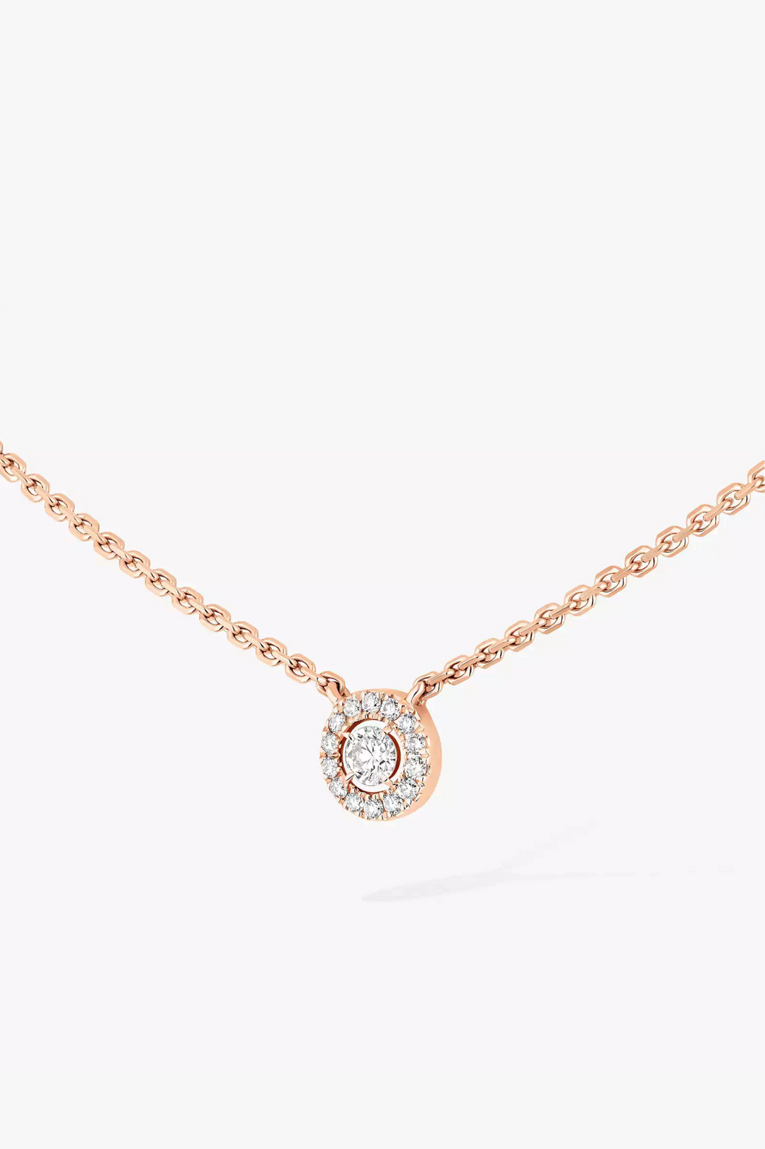 Pink Gold Diamond Necklace Joy XS