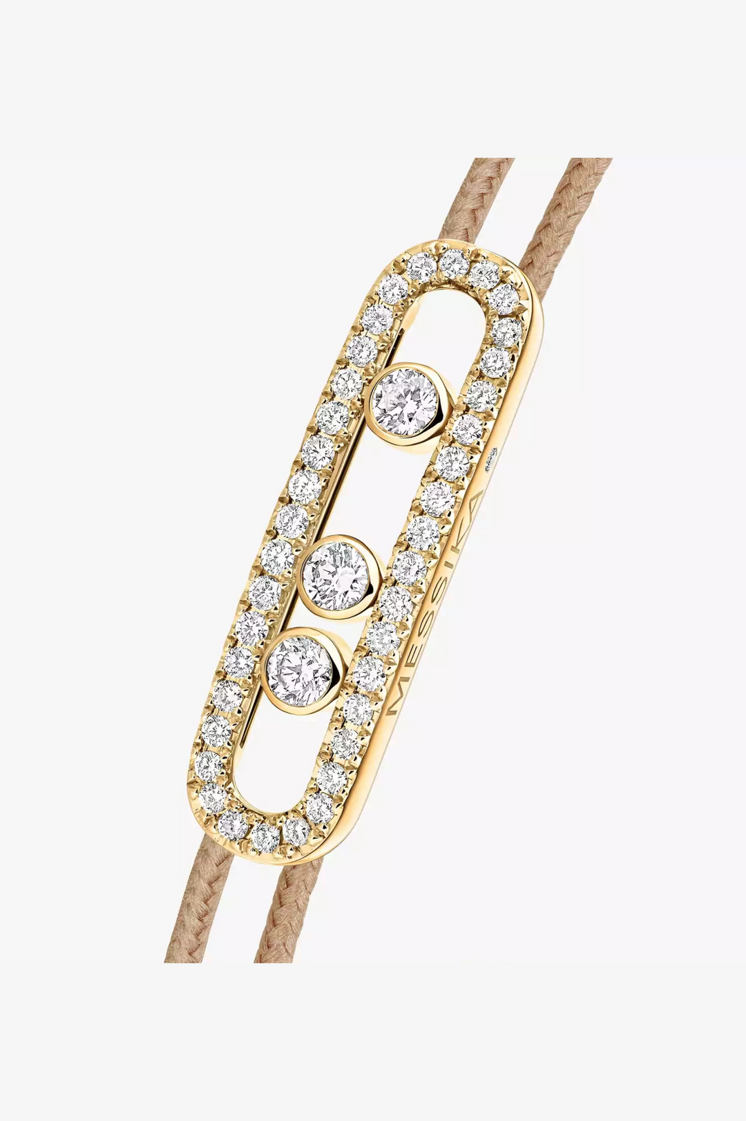 Messika CARE(S) Beige Pavé Cord Bracelet