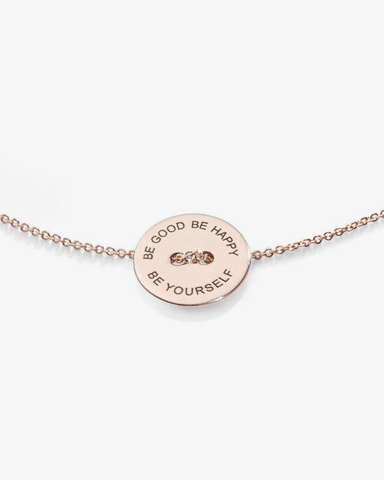 Pulseira Be Good em ouro rosa