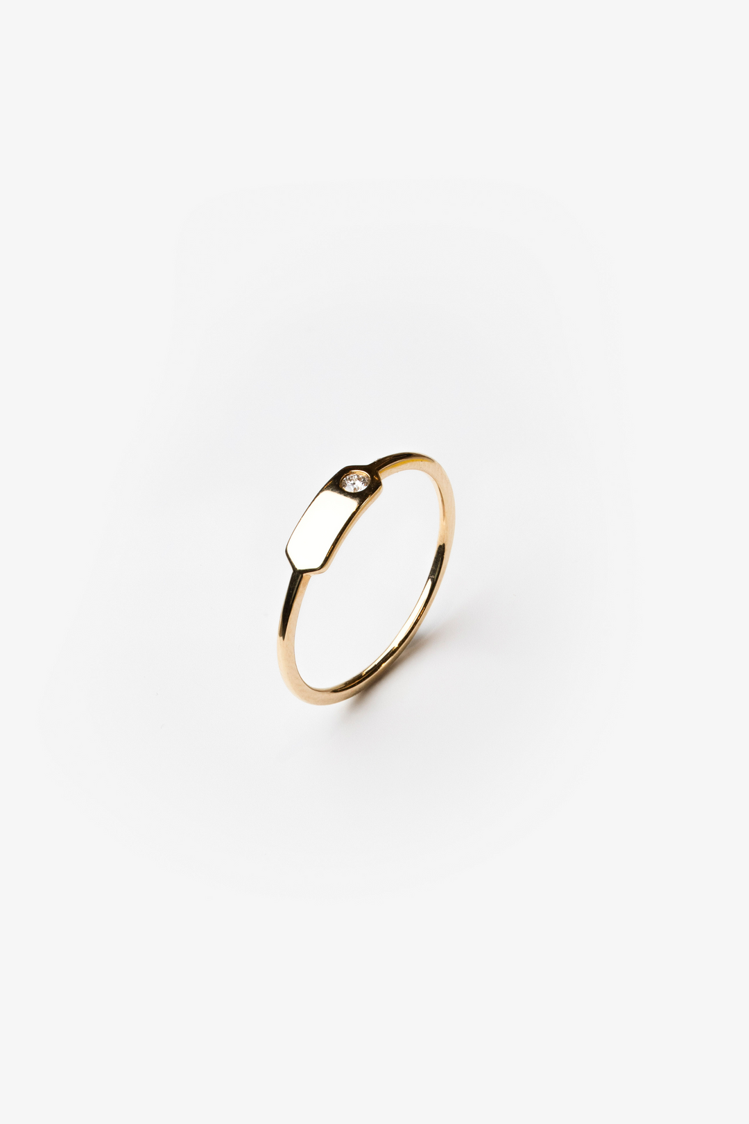 Gold Ring with Diamond