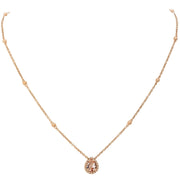Pink Gold with Diamonds Necklace