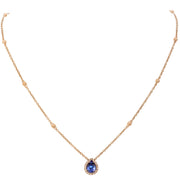 Pink Gold with Diamonds Necklace