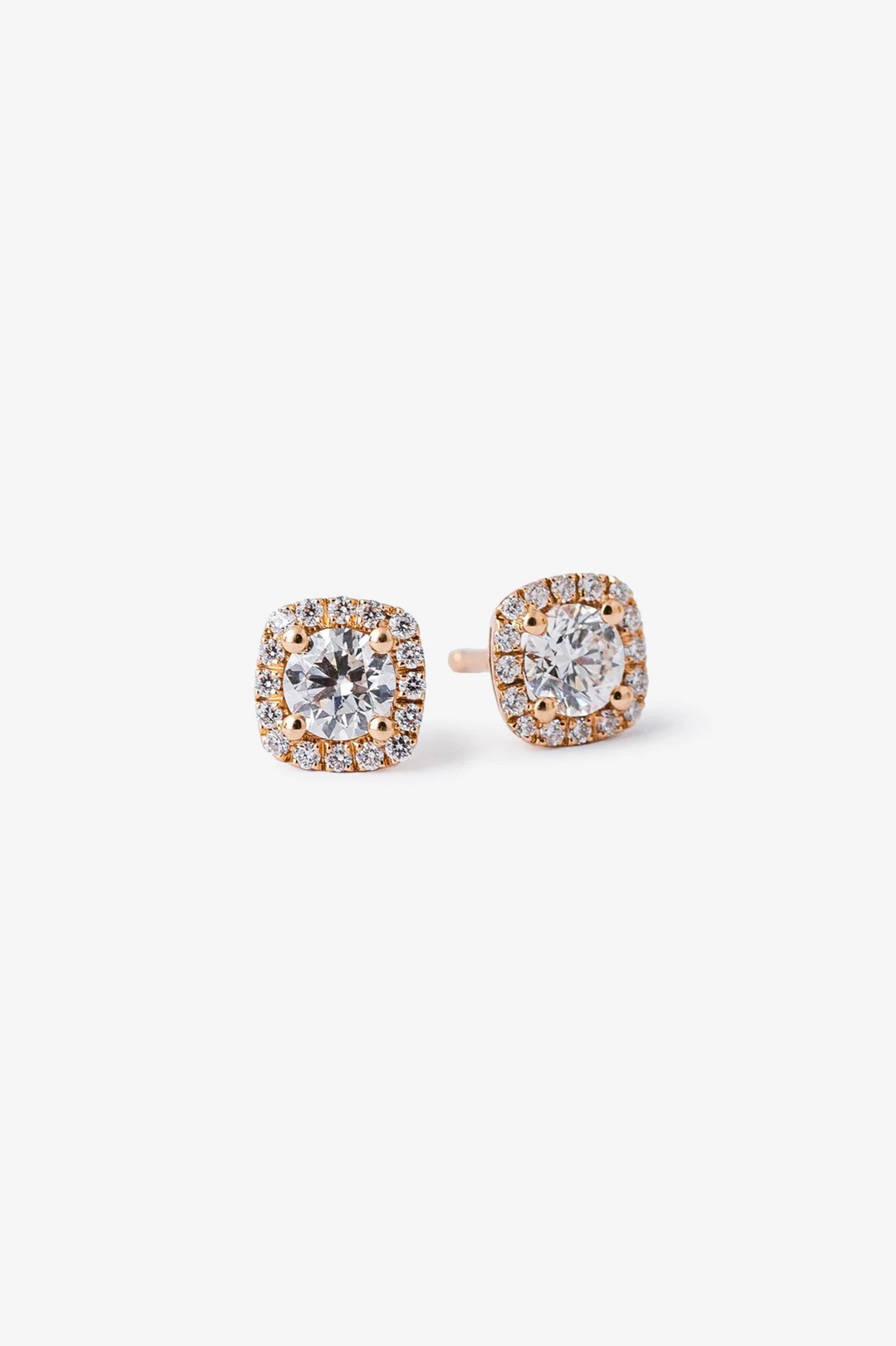 Rose Gold and Diamond Earrings VI