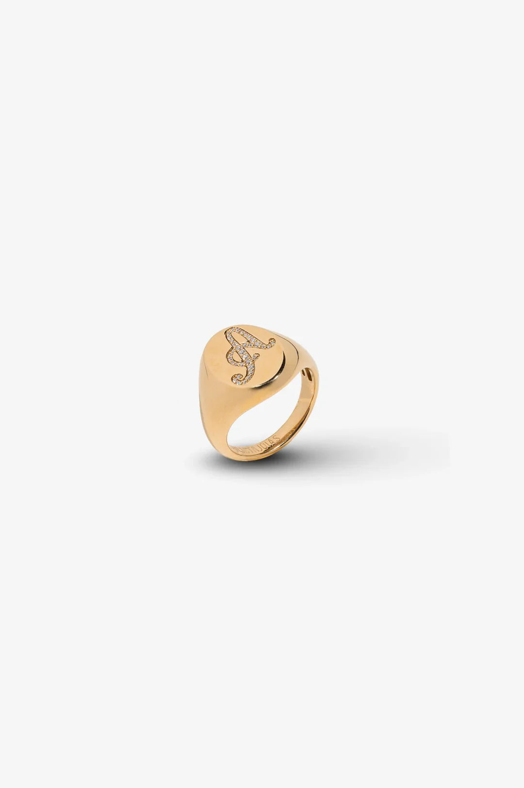 Letter Gold Ring