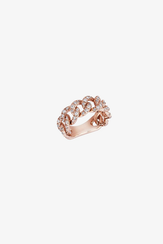 Rose Gold and Diamonds Ring