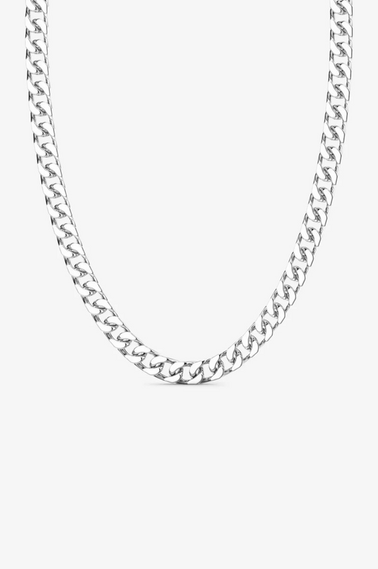 Silver chain necklace