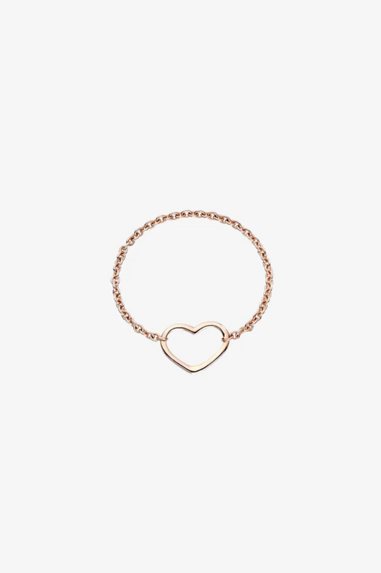 Soft Heart Ring in Gold