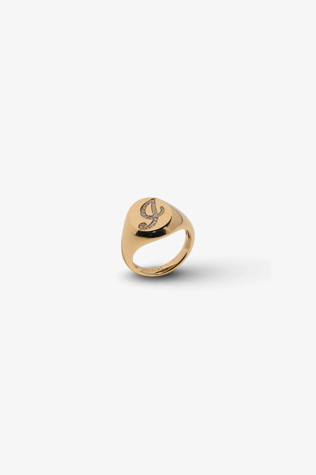 Letter Gold Ring