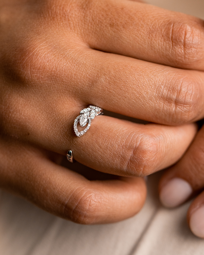 White Gold with Diamonds Ring