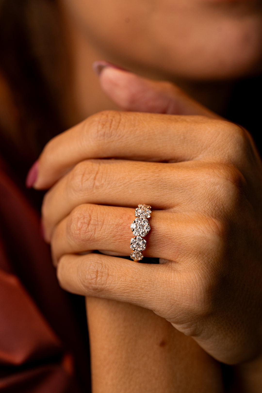 Gold and Diamonds Engagement Ring