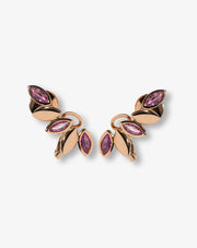 Pink Gold and Pink Sapphire Earrings