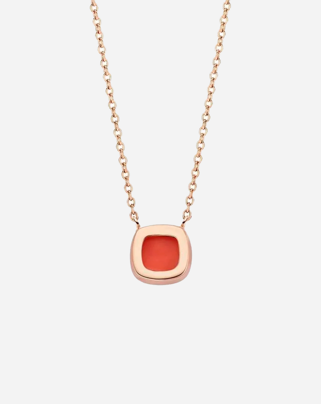 Colar Ouro com Diamantes e Coral