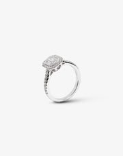 White Gold and Diamonds Engagement Ring