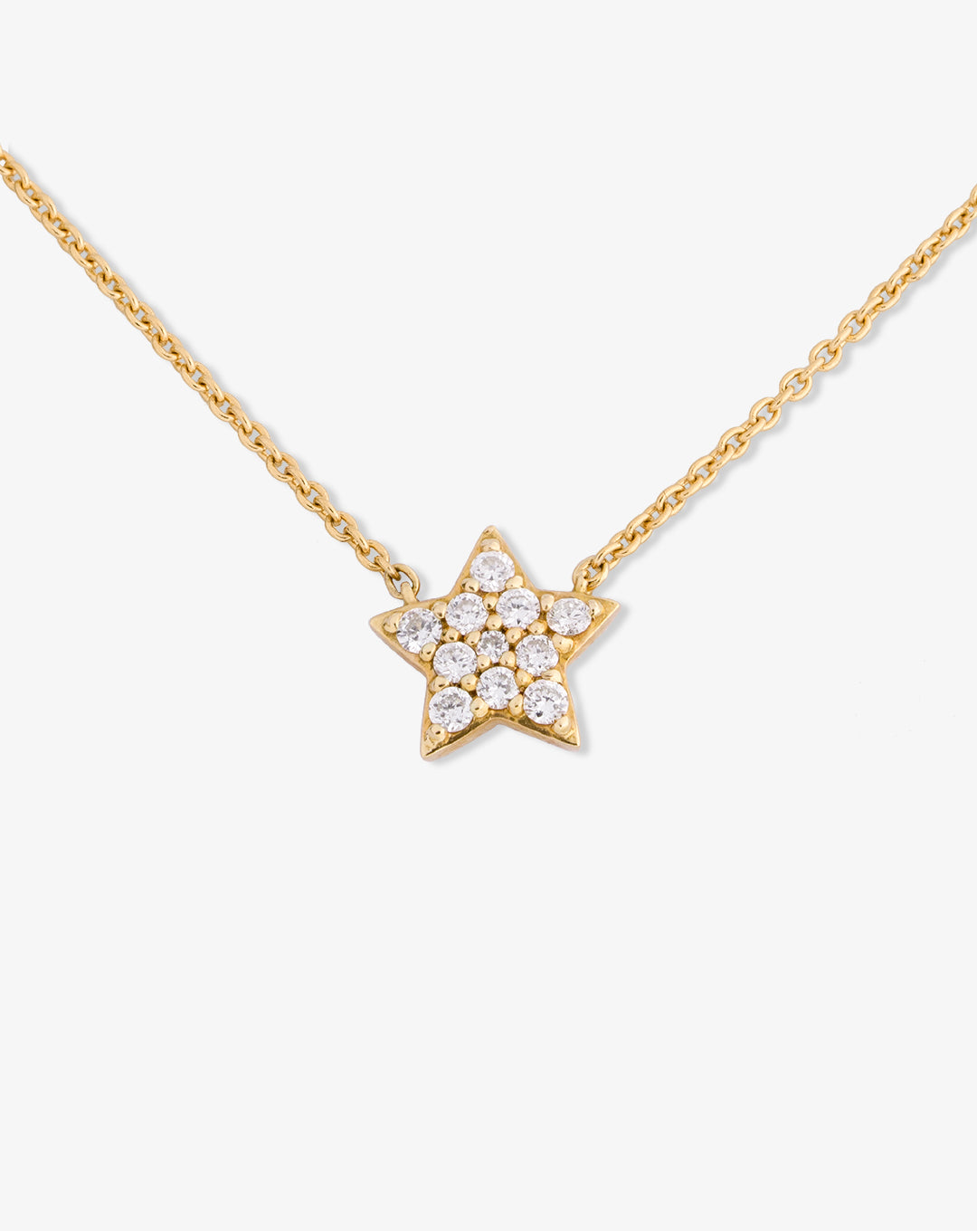 Necklace with Star and Diamonds