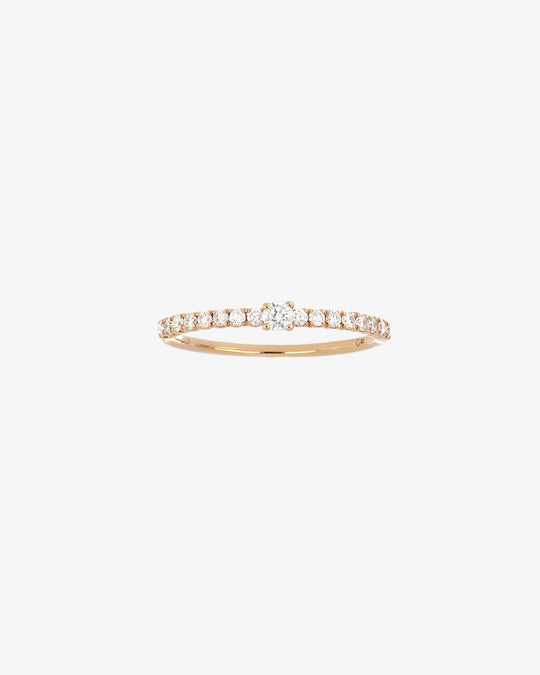 Pink Gold and Diamonds Engagement Ring