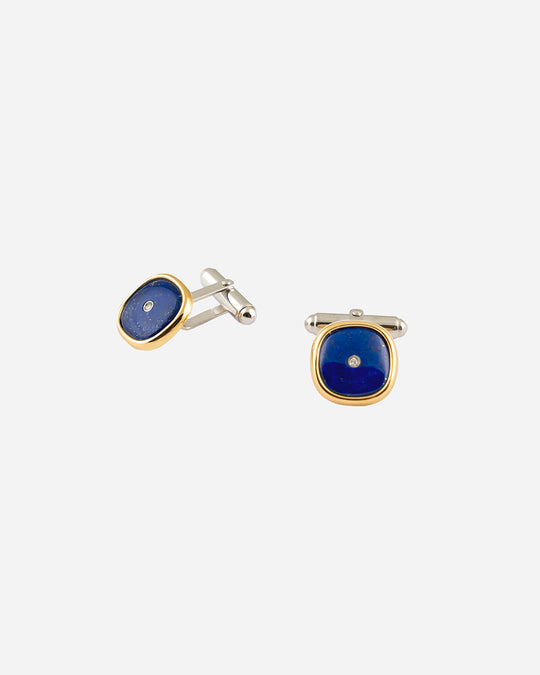 Lapis Lazuli and Diamonds Cufflinks