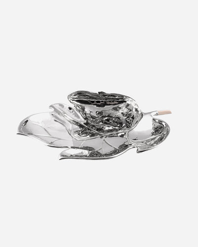 Tree leaf in silver
