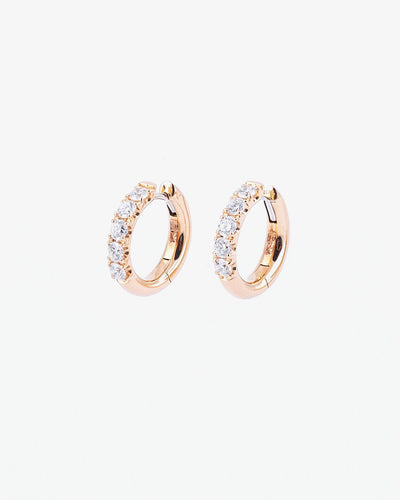 Rose Gold and Diamond Earrings III