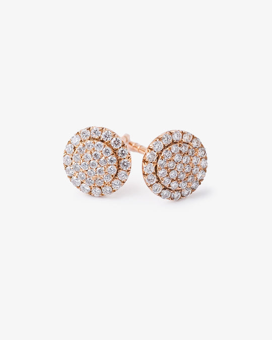 Rose Gold and Diamond Earrings IV