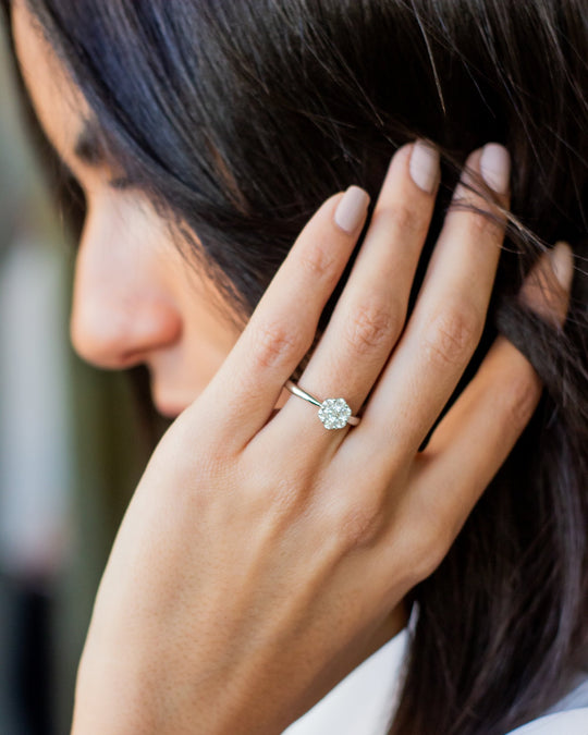 White Gold and Diamonds Engagement Ring XI