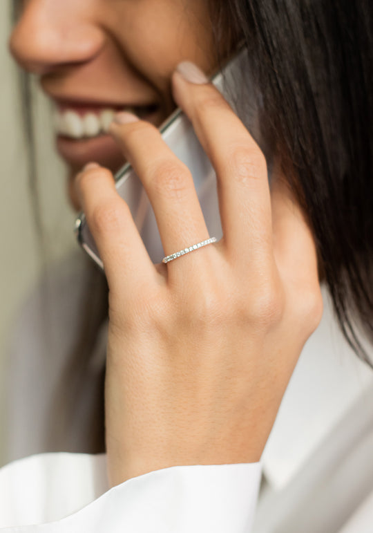 White Gold and Diamond Engagement Ring