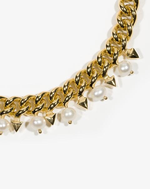 Bracelet with Pearls and Spikes
