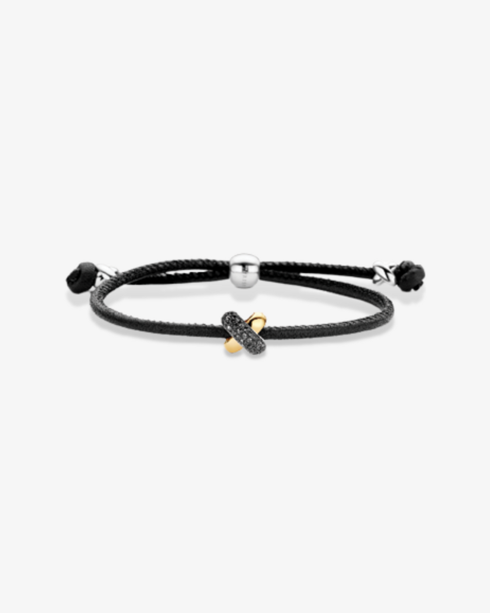 Pulseira em Pele com Cruz Marcassita