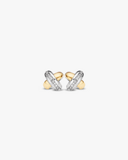 Cross Earrings with Diamonds