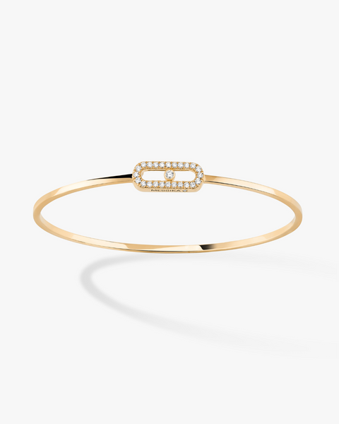 Move Uno Pavé Flex Bangle Bracelet - Gold