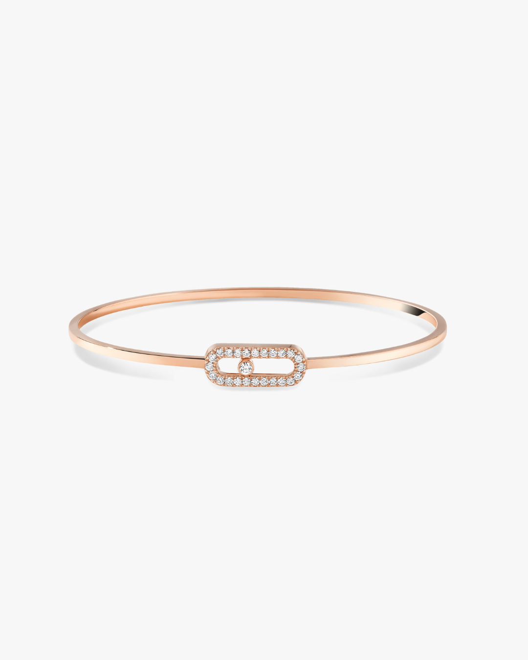 Move Uno Pavé Flex Bangle Bracelet - Rose Gold