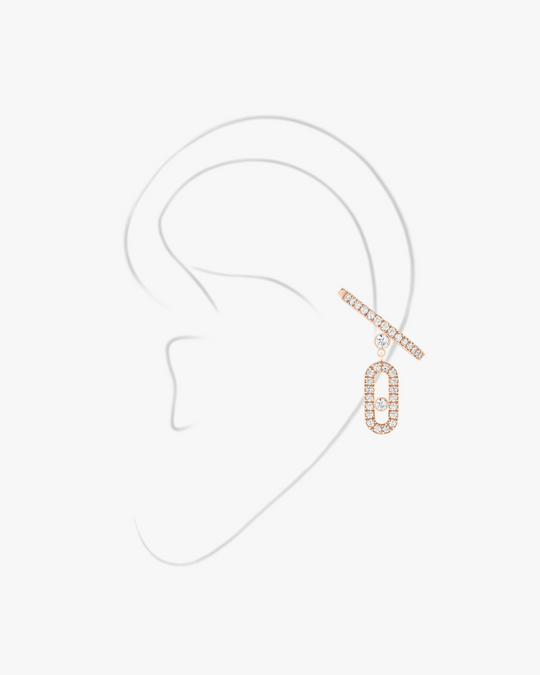 Ear Cuff Move Uno Drop - Ouro Rosa