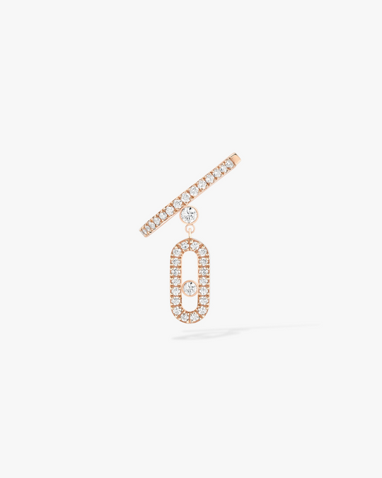 Pink Gold Move Uno Drop Ear Cuff